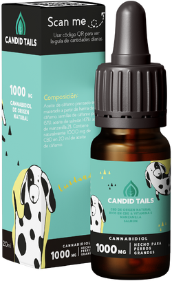 Petidibidiol aceite para perros grandes 1000 mg + 20 ml